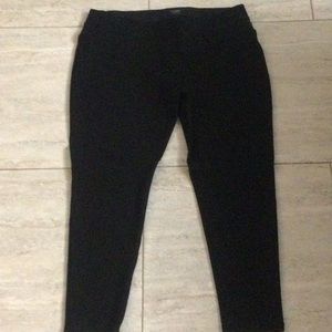 Black nygard slim pull up pant